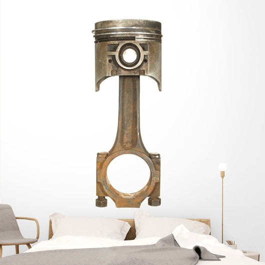 Old Rusty Car Piston Wall Decal