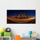 Dusk Architecture Houston Skyline Wall Decal