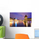 Lucerne Switzerland Night over Wall Decal
