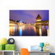 Lucerne Switzerland Night over Wall Decal