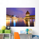 Lucerne Switzerland Night over Wall Decal