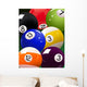 Billiard Ball Vector Illustration Wall Decal
