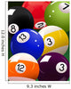 Billiard Ball Vector Illustration Wall Decal