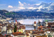 Lucerne Switzerland Aerial Old Wall Decal