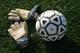 Goalie Gloves with Soccer Wall Decal