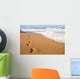 Human Footprints Leading Away Wall Decal