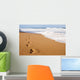 Human Footprints Leading Away Wall Decal