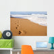 Human Footprints Leading Away Wall Decal
