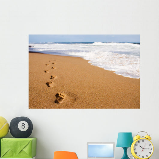 Human Footprints Leading Away Wall Decal