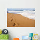 Human Footprints Leading Away Wall Decal