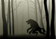 Werewolf Dark Woods Wall Decal