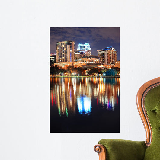 Orlando Downtown Dusk Wall Decal