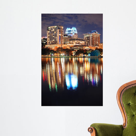 Orlando Downtown Dusk Wall Decal