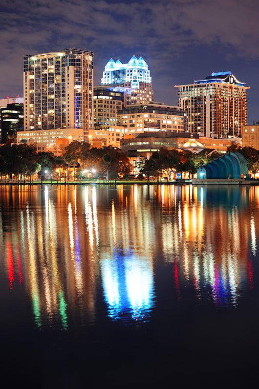Orlando Downtown Dusk Wall Decal