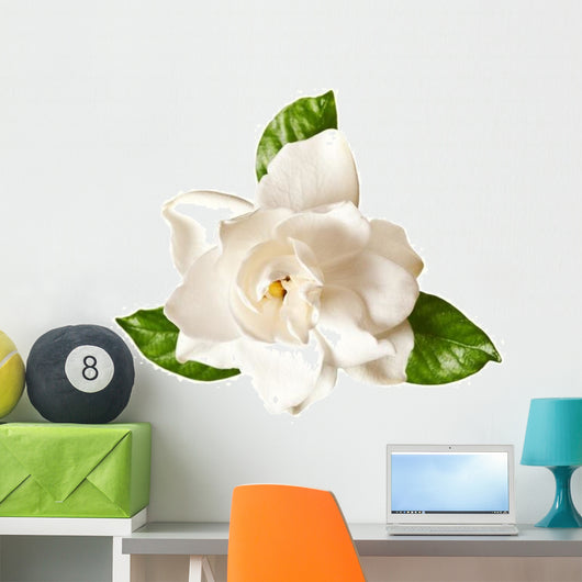 White Gardenia Blossom Flower Wall Decal