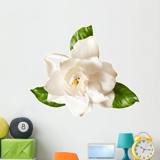 White Gardenia Blossom Flower Wall Decal