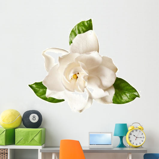 White Gardenia Blossom Flower Wall Decal