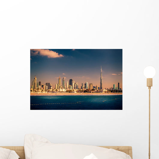 Skyline Downtown Dubai United Wall Decal