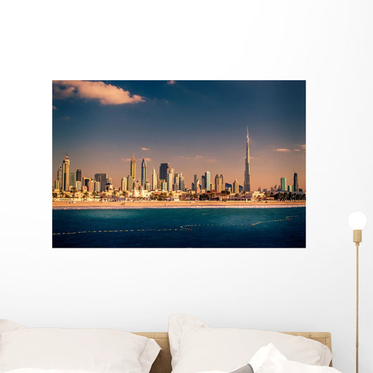 Skyline Downtown Dubai United Wall Decal