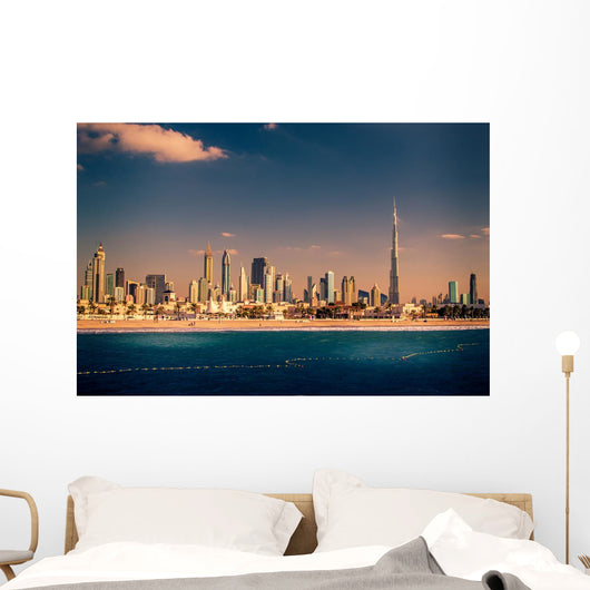 Skyline Downtown Dubai United Wall Decal