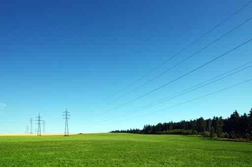 High Voltage Pylons Summer Wall Decal