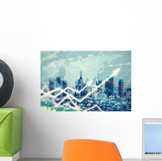 Double Exposure with Business Wall Decal