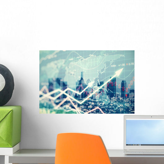Double Exposure with Business Wall Decal