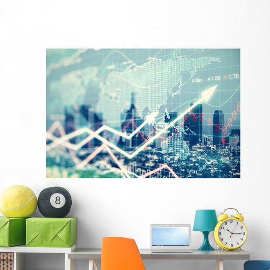 Double Exposure with Business Wall Decal