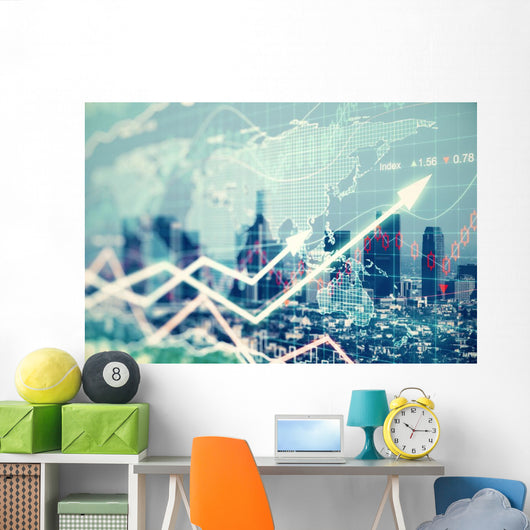 Double Exposure with Business Wall Decal