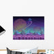 Fantasy Seamless Alien Landscape Wall Decal