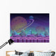 Fantasy Seamless Alien Landscape Wall Decal