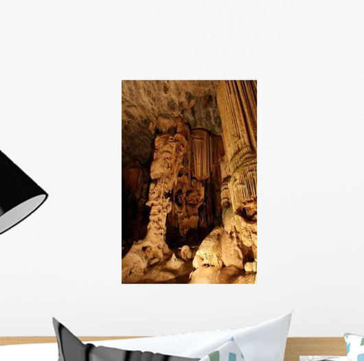Stalactites and Stalagmites Underground Wall Decal