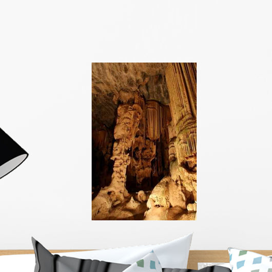 Stalactites and Stalagmites Underground Wall Decal