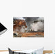 People inside Active Volcanic Wall Decal