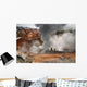 People inside Active Volcanic Wall Decal