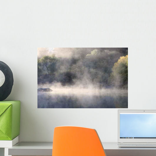 Autumn Mist over Still Wall Decal