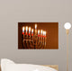 Glowing Hanukkah Candles Wall Decal