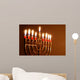 Glowing Hanukkah Candles Wall Decal