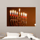 Glowing Hanukkah Candles Wall Decal