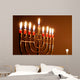 Glowing Hanukkah Candles Wall Decal