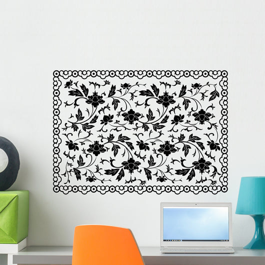 Flower and Frame Wall Decal