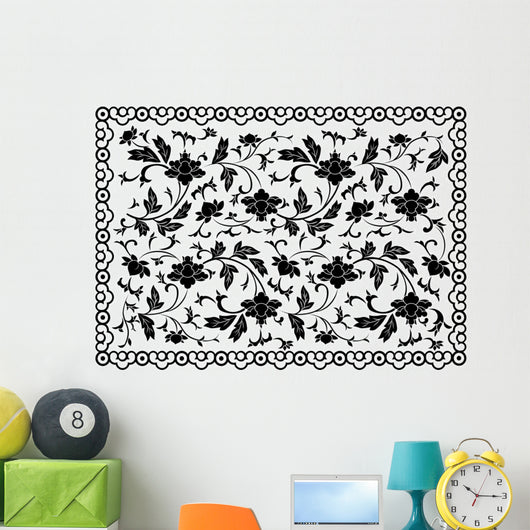 Flower and Frame Wall Decal