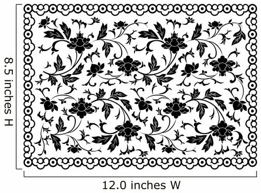 Flower and Frame Wall Decal