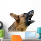 Angry German Shepard Dog Wall Decal