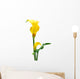 Yellow Zantedeschia White Wall Decal