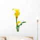 Yellow Zantedeschia White Wall Decal