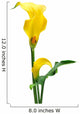 Yellow Zantedeschia White Wall Decal