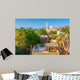 Mosque and Houses Foot Wall Decal