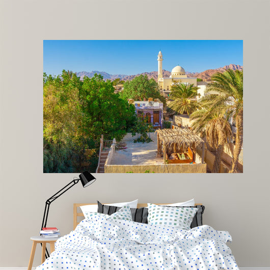 Mosque and Houses Foot Wall Decal