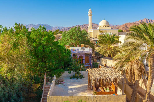 Mosque and Houses Foot Wall Decal